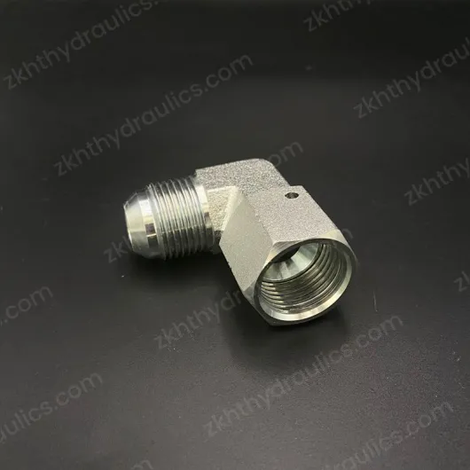 Adapter 90° JIC Male 74° Cone / JIC Female 74° Seat 2J9